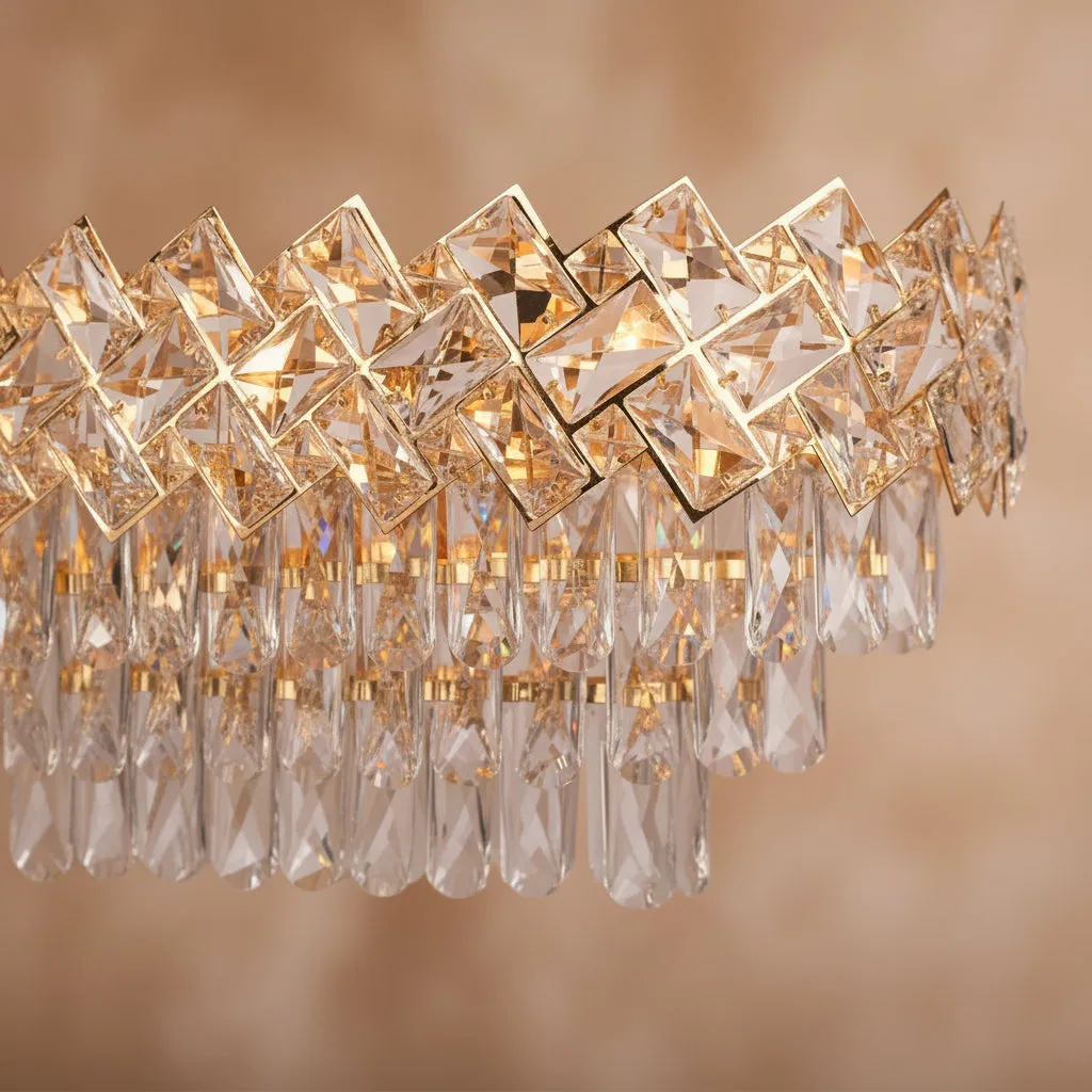 Windsor Regalis candelabru cristal 10xE14 auriu lucios 80cm