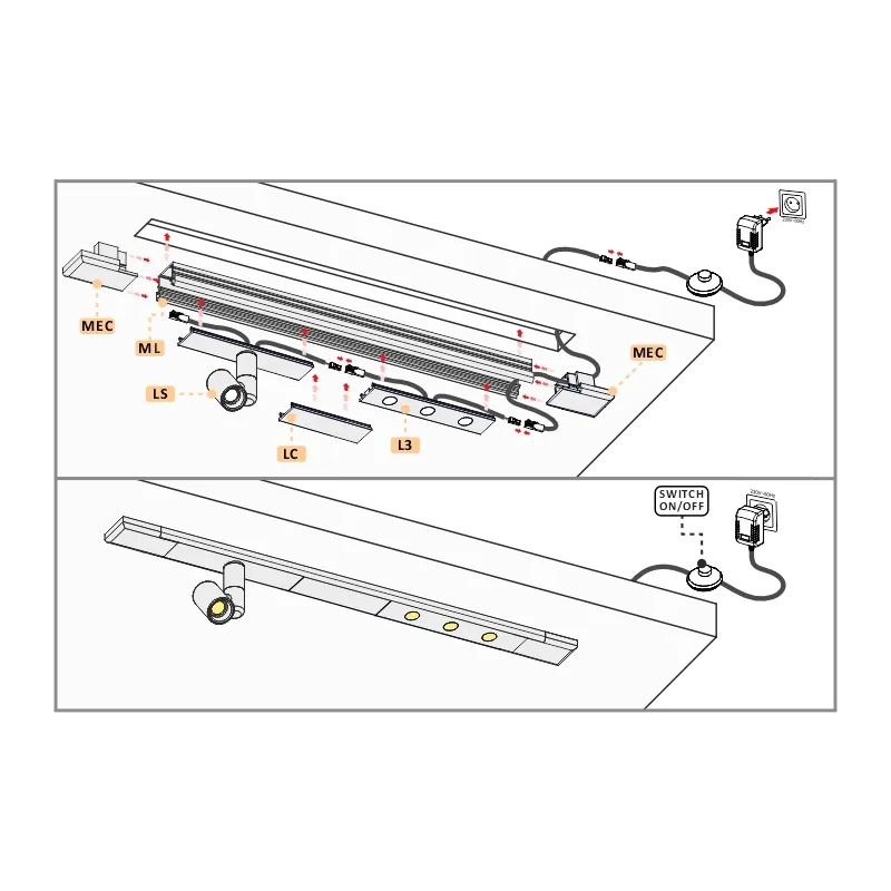 Furnika Line sistem LED frezat incastrat