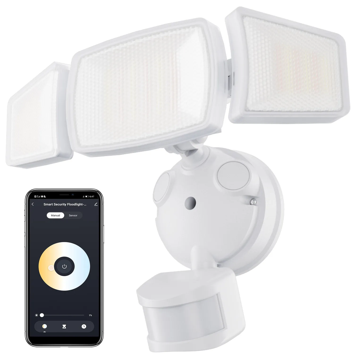 Ustellar 30W proiector LED smart exterior securitate
