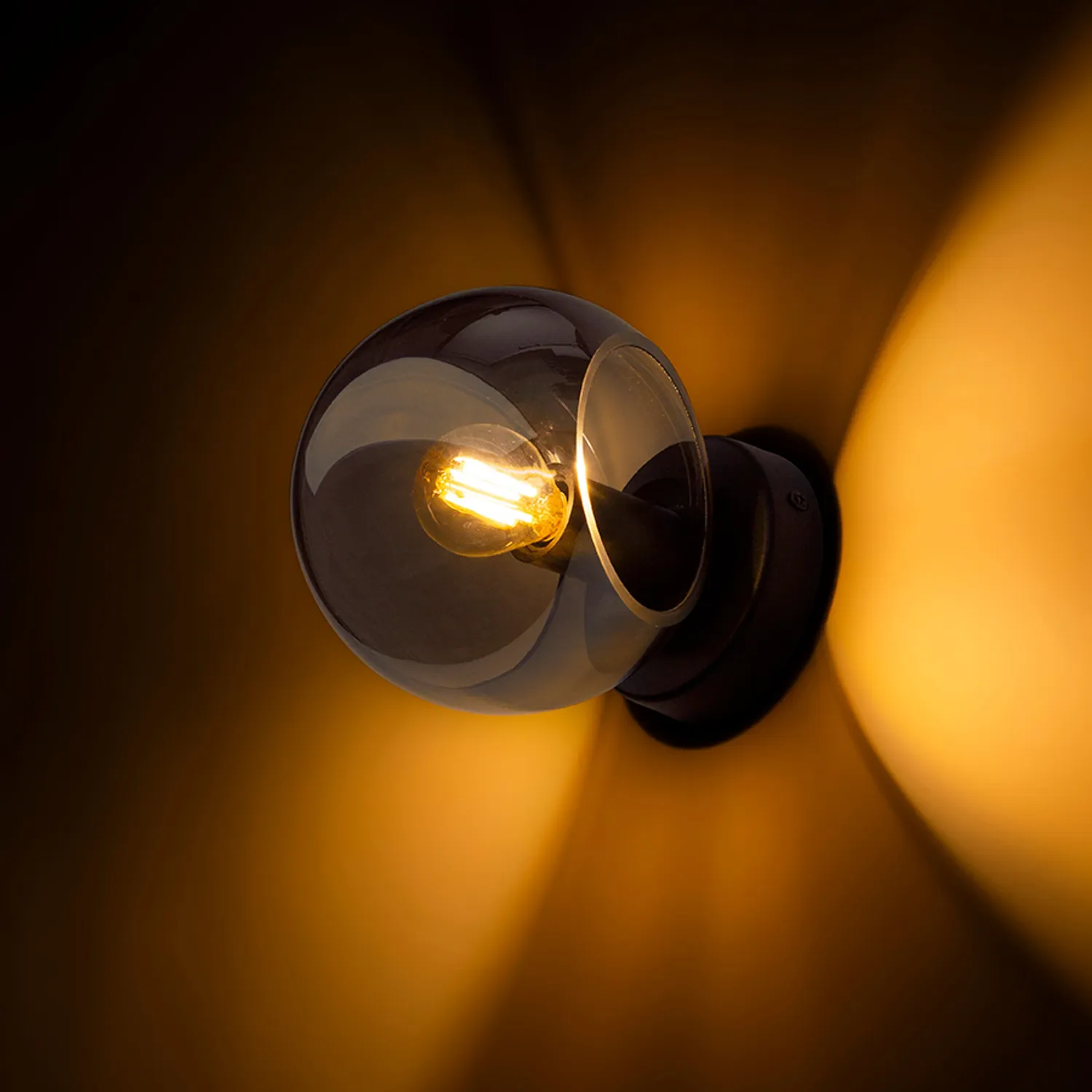 Rendl Light Studio Solaris plafoniera sticla fumurie E14