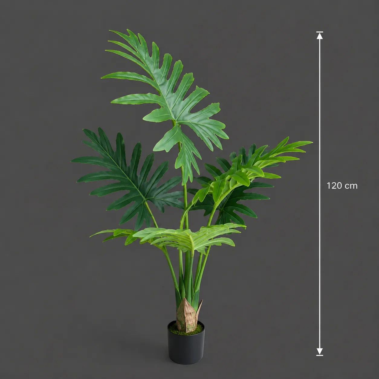 Alessandro Design planta artificiala filodendron 120 cm verde 6 frunze