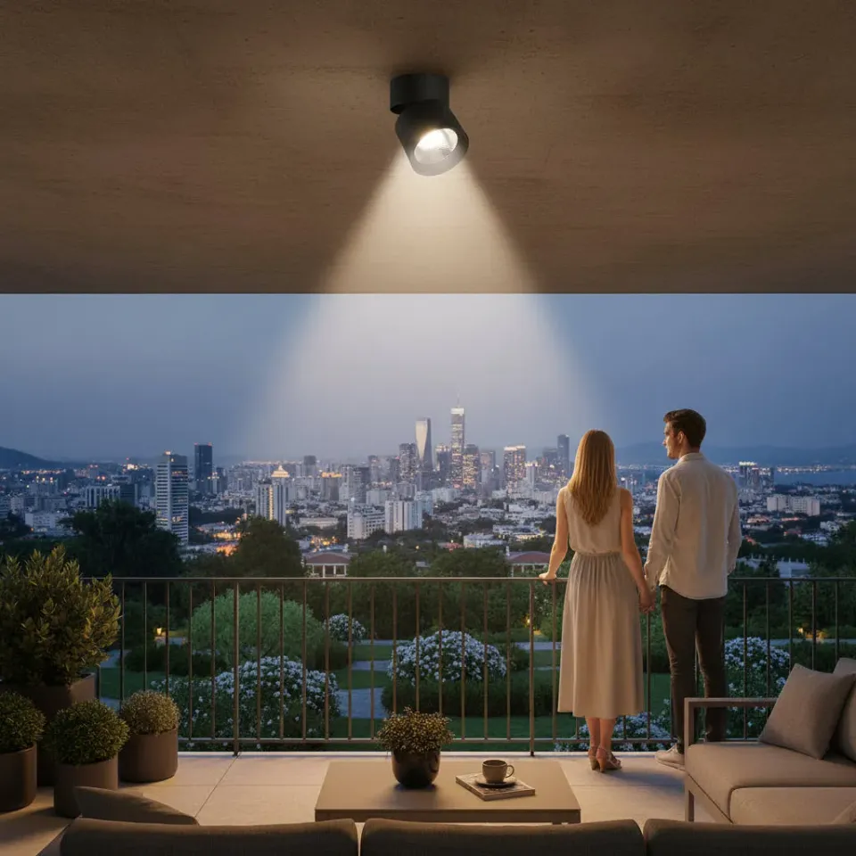 Alessandro Design TINNIE spot LED negru rotativ 9W 4000K