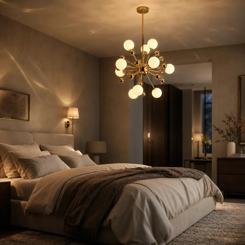 Alessandro Design Auriemma lustra 12xG9 auriu 78x107cm