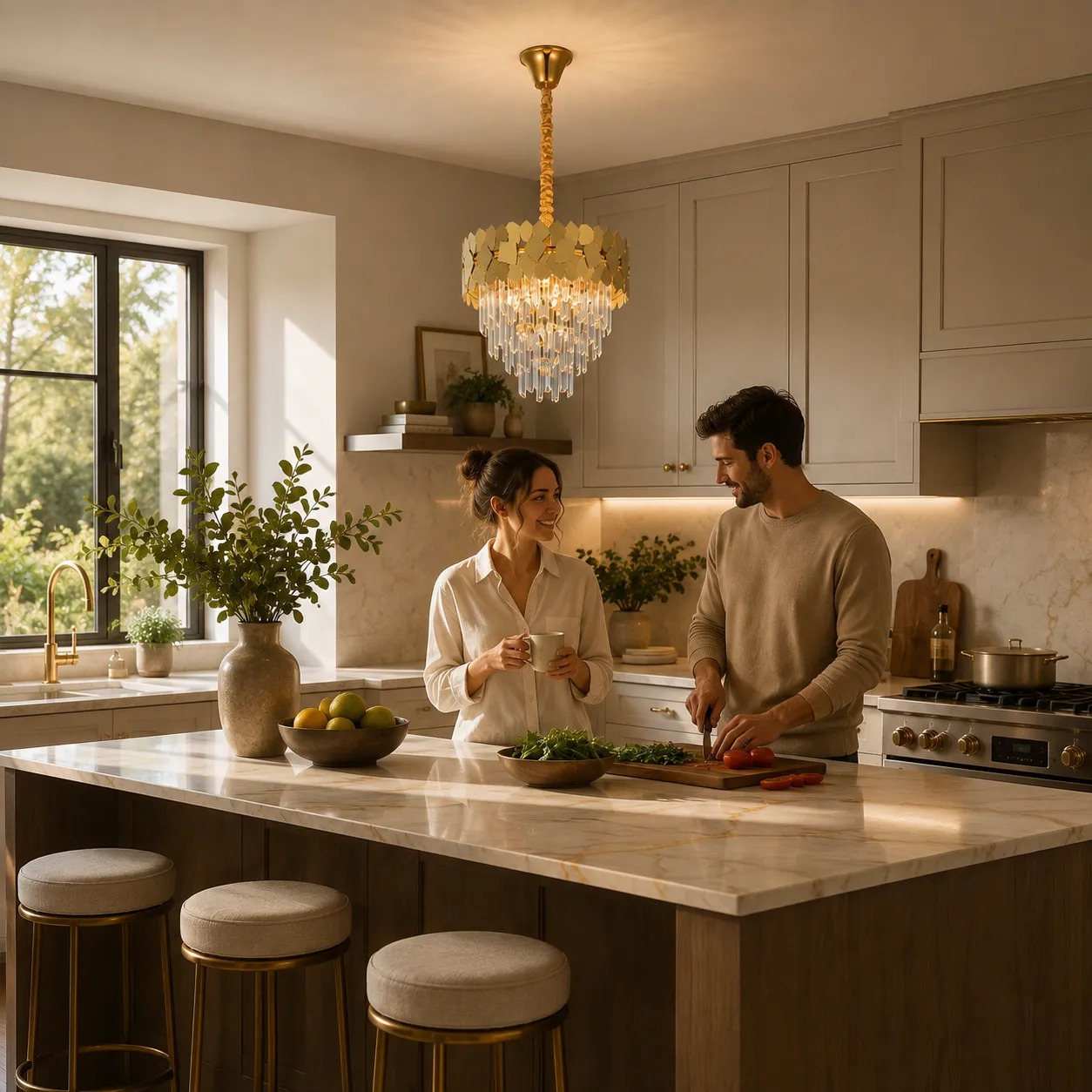 Alessandro Design YAKUTSK Nobile candelabru cristal 6xE14 auriu