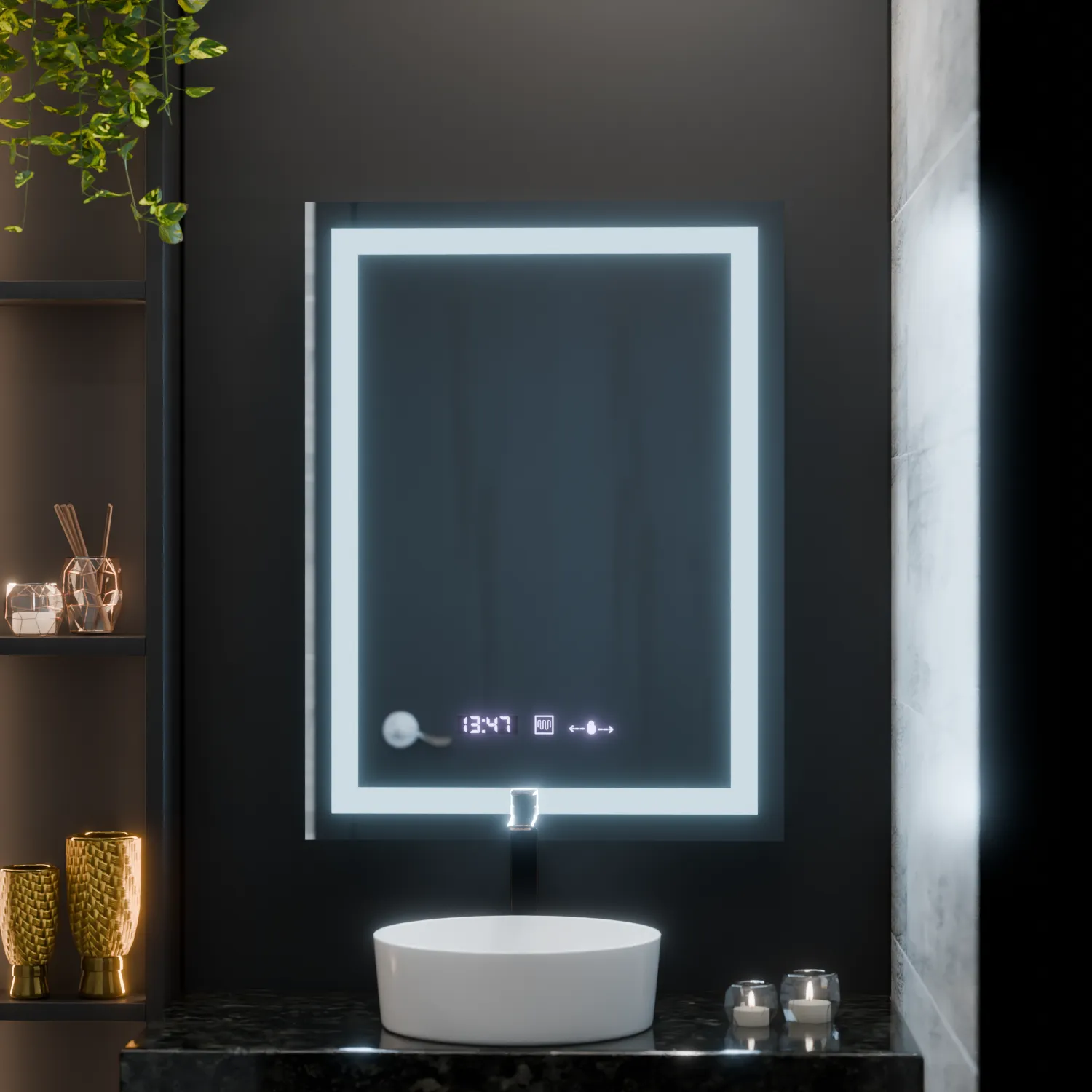 Alessandro Design Verite Marcello oglinda LED 60x80cm dezaburire