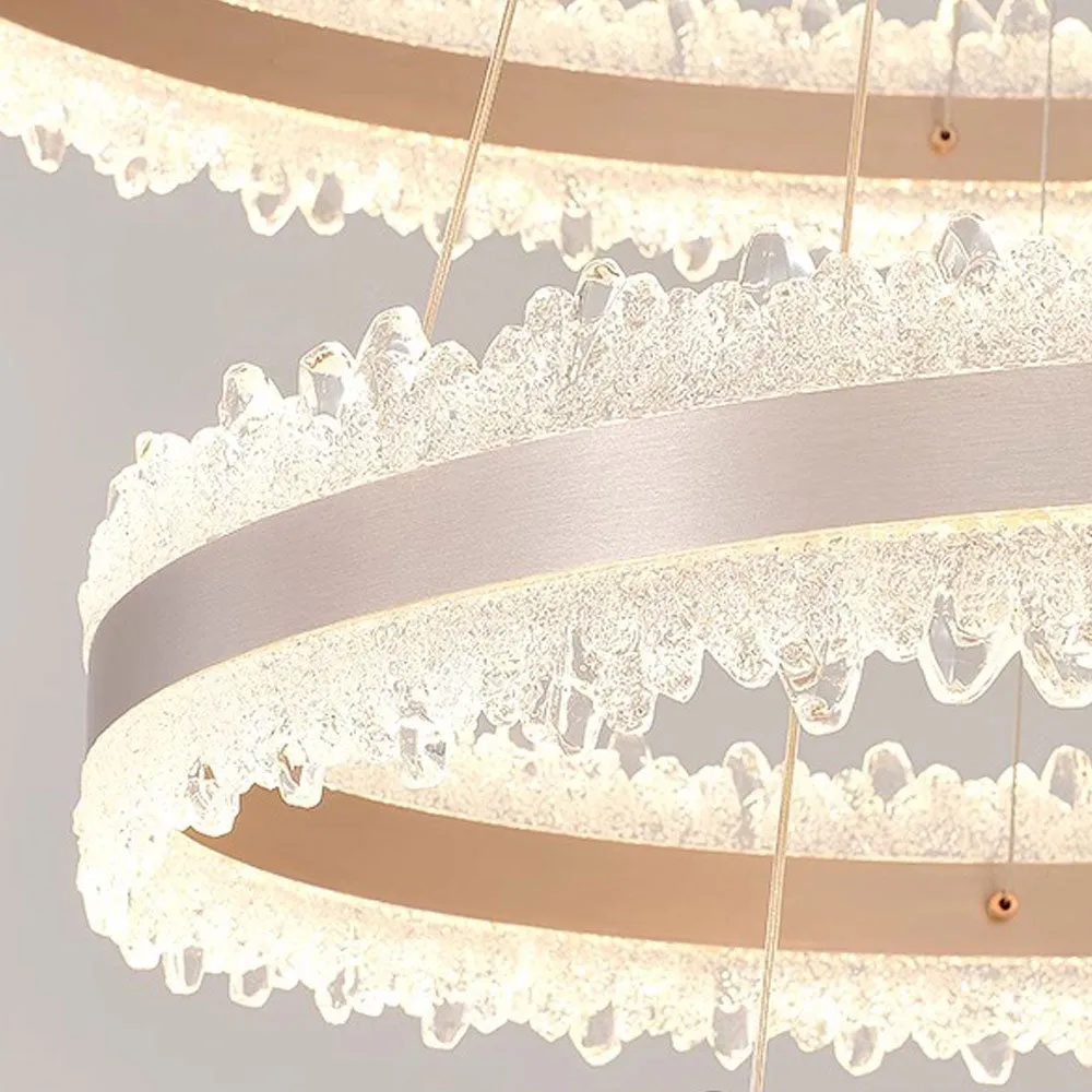 Alessandro Design Nivalis Duo lustra LED 127W aurie