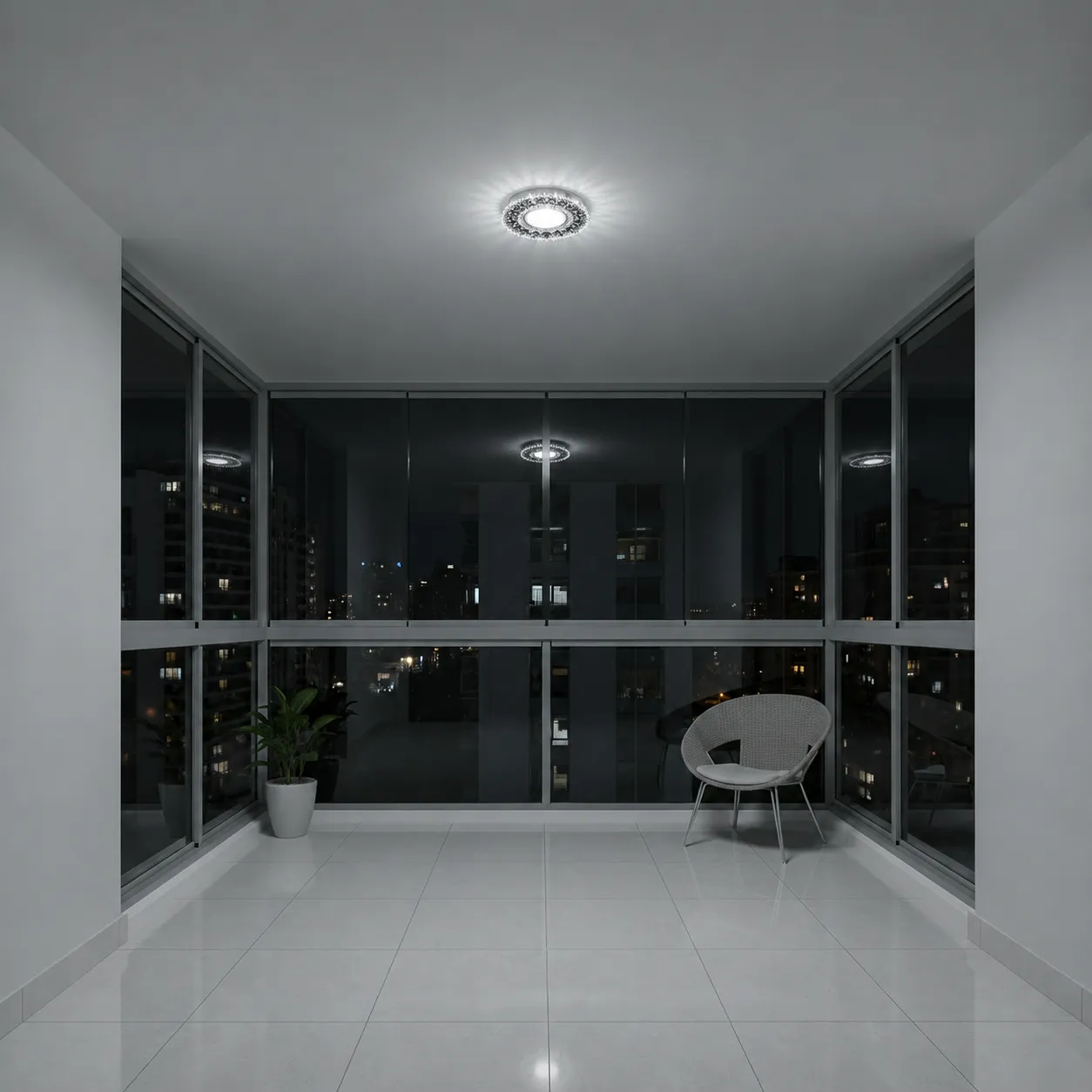 Alessandro Design Orbita spot LED rotund alb 5W RGB