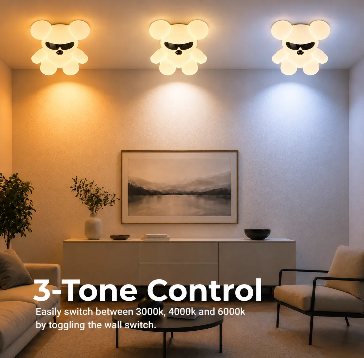 Alessandro Design Ursuleti CP221 lustra LED alba 95W copii