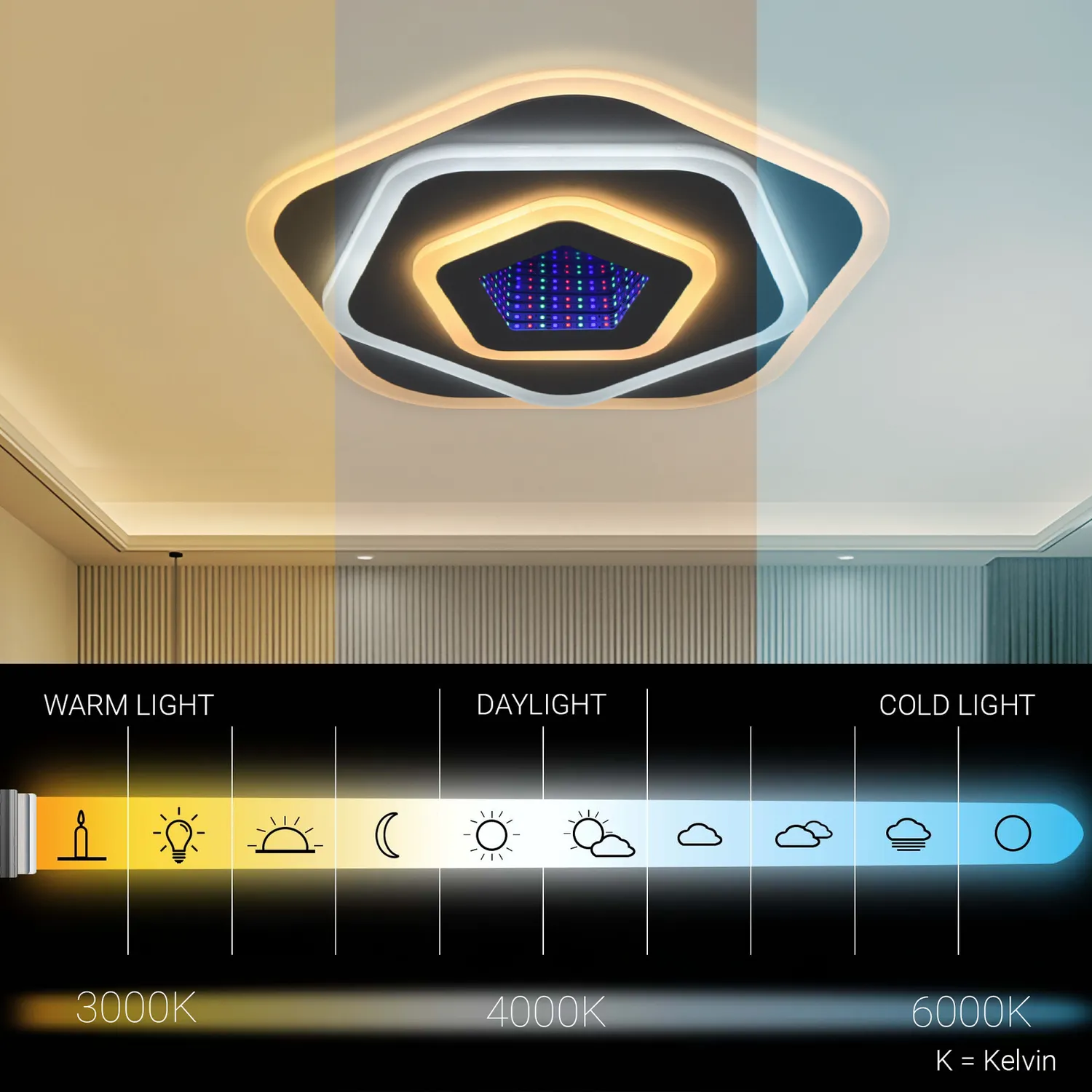 Alessandro Design Nexa 3D lustra LED 39W alba D25