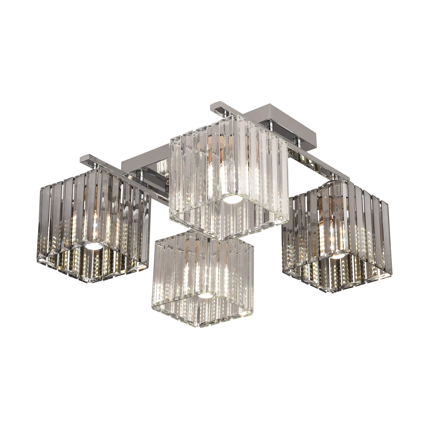Lustra cu abajur Alessandro Design Georgian LC115/4 crom