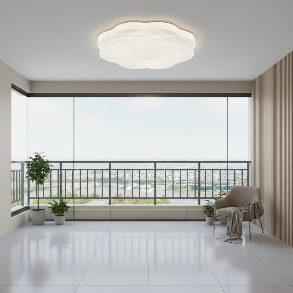 Alessandro Design Flower plafoniera LED 22W alba 23cm 3 culori