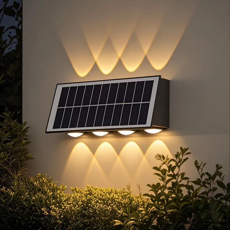 Alessandro Design Solaris aplica exterior LED 8 surse neagra lumina calda