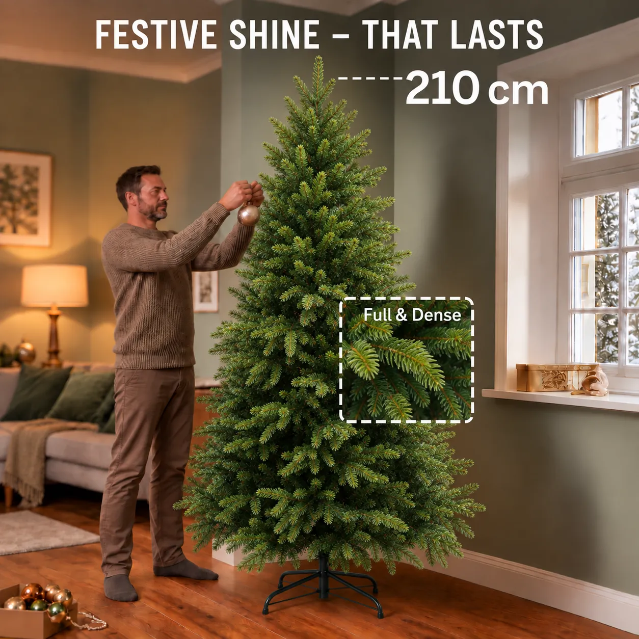 Alessandro Design Eis brad artificial verde 210cm 666 varfuri