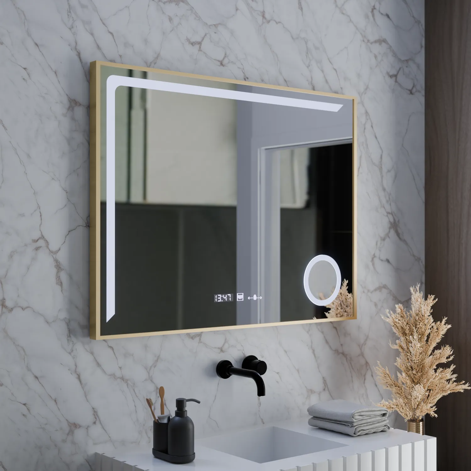 Alessandro Design Rosalia oglinda LED 80x60cm dezaburire