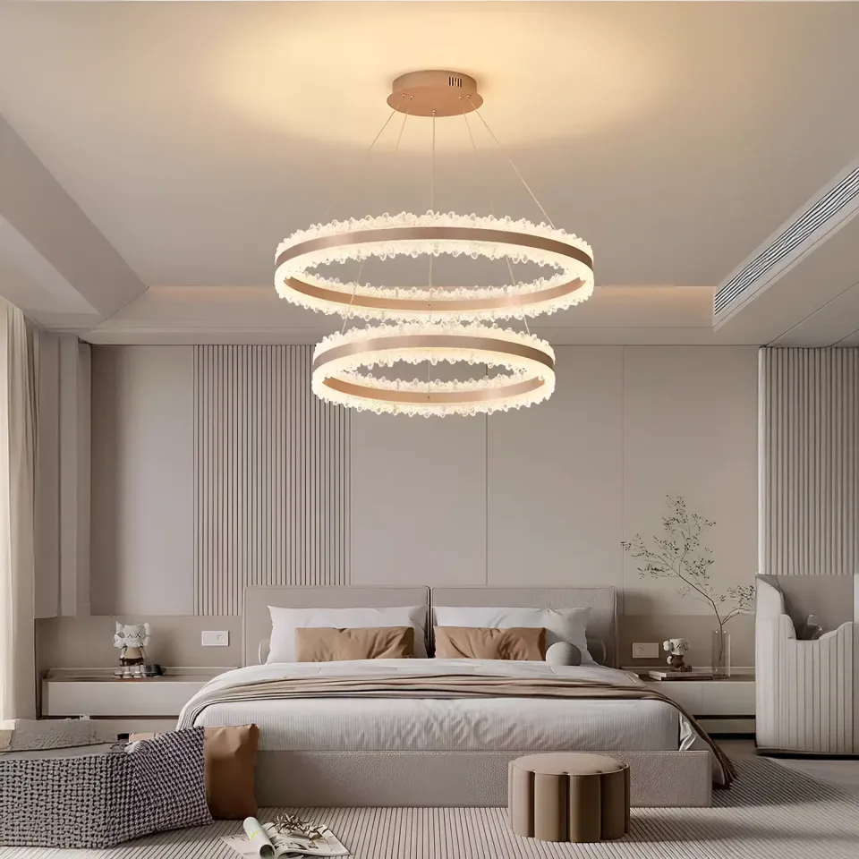 Alessandro Design Nivalis Duo lustra LED 127W aurie