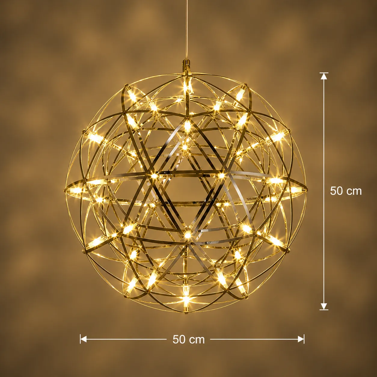 Alessandro Design WELD Magno candelabru LED cromat 18W 50cm