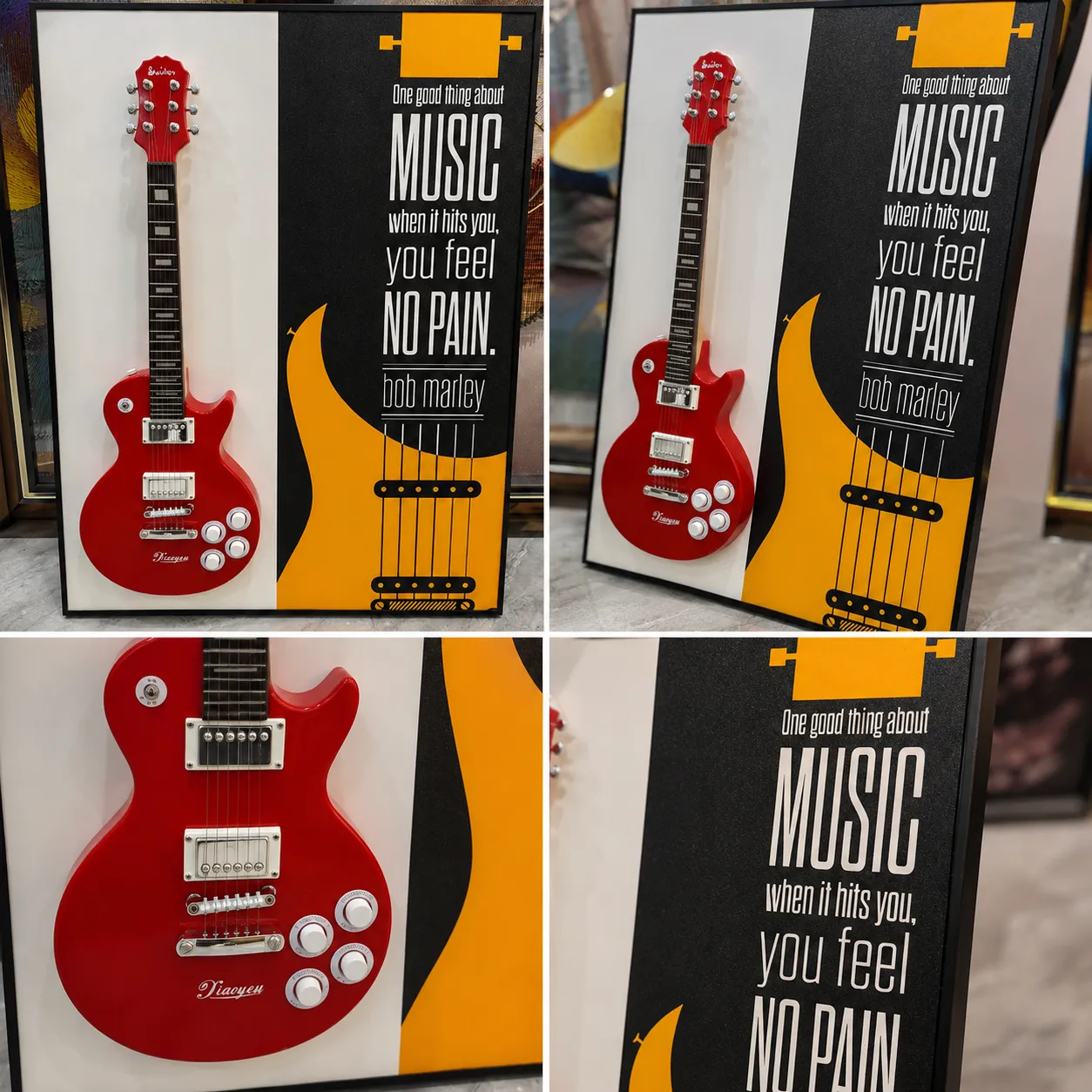 Alessandro Design Music Without Pain tablou decorativ 60x80 cm chitară