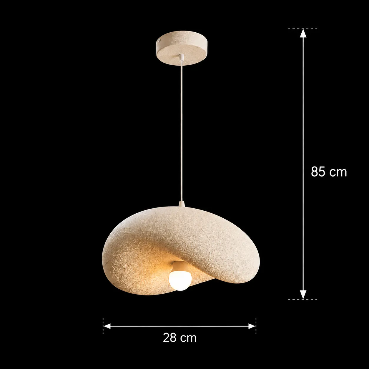 Alessandro Design Foamer Petito lustra 1xE27 alba 28cm