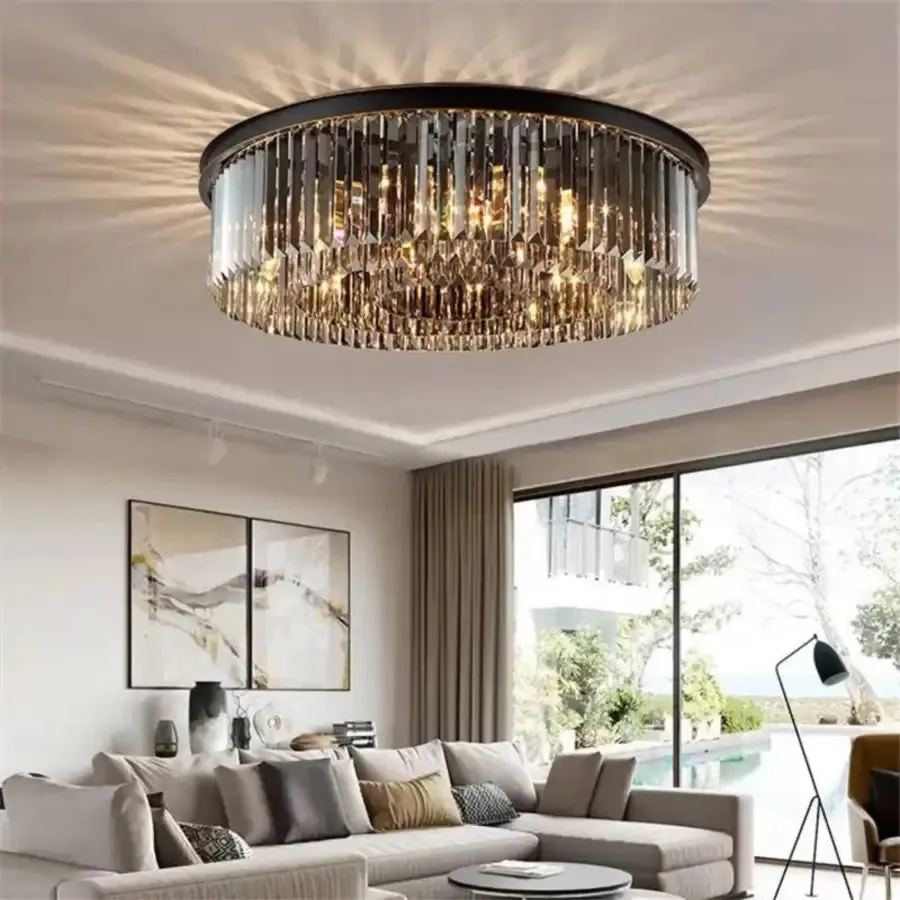 Alessandro Design Brady candelabru cristal 6xE14 gri 40cm