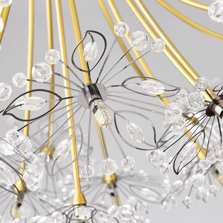 Alessandro Design Petito candelabru cristal 12xG4 auriu 52cm