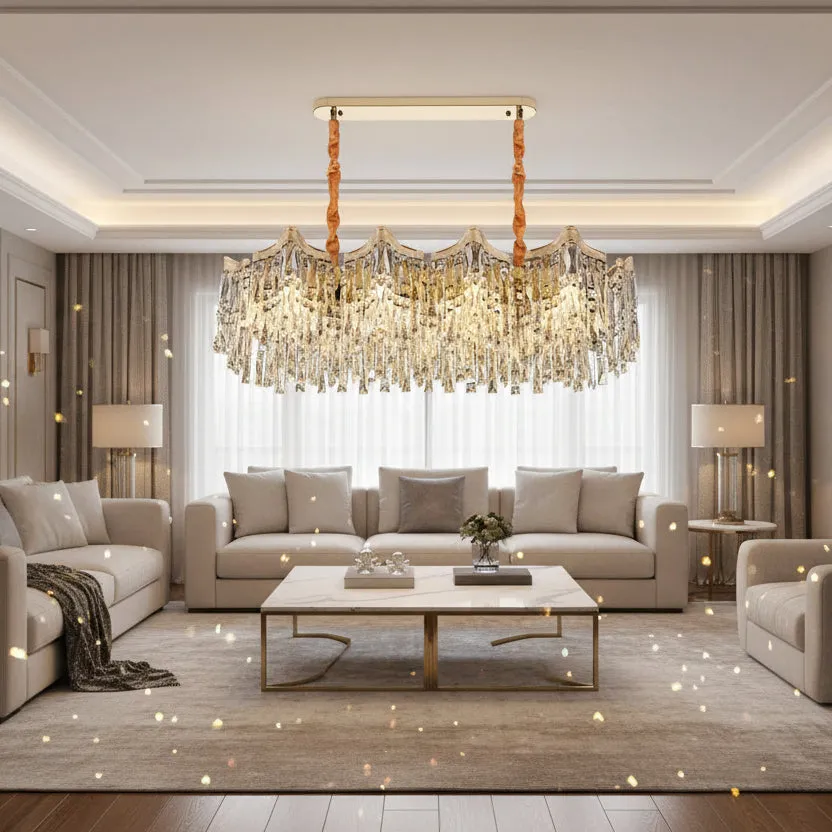 Alessandro Design Vetra Supremo 15xE14 candelabru cristal auriu