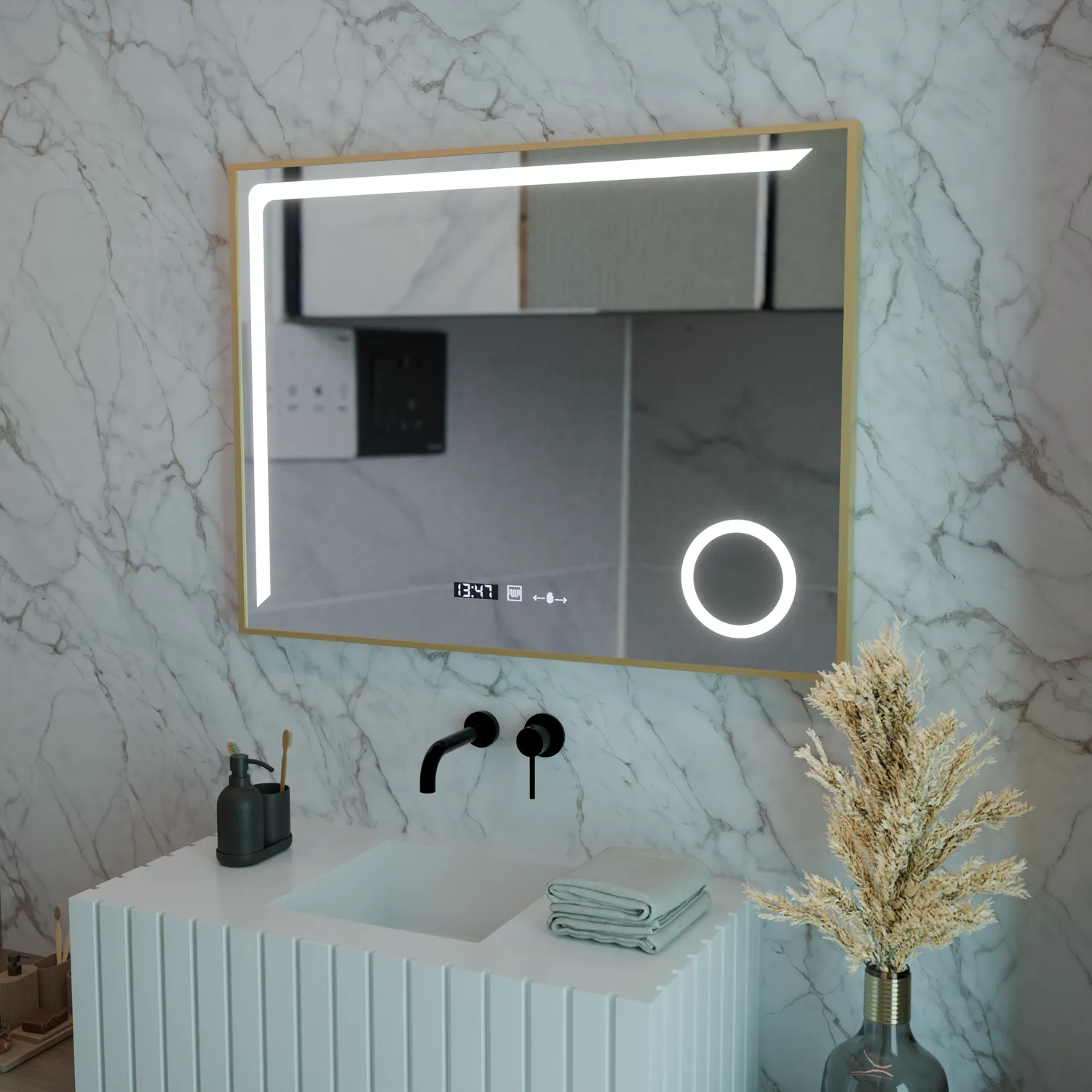 Alessandro Design Rosalia oglinda LED 80x60cm dezaburire