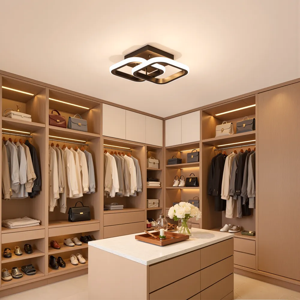 Alessandro Design VERTEX Matrix lustra LED 48W negru 2 romburi