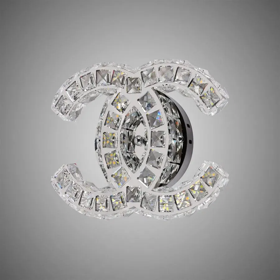 Alessandro Design Yanira aplica LED 28W crom cristal