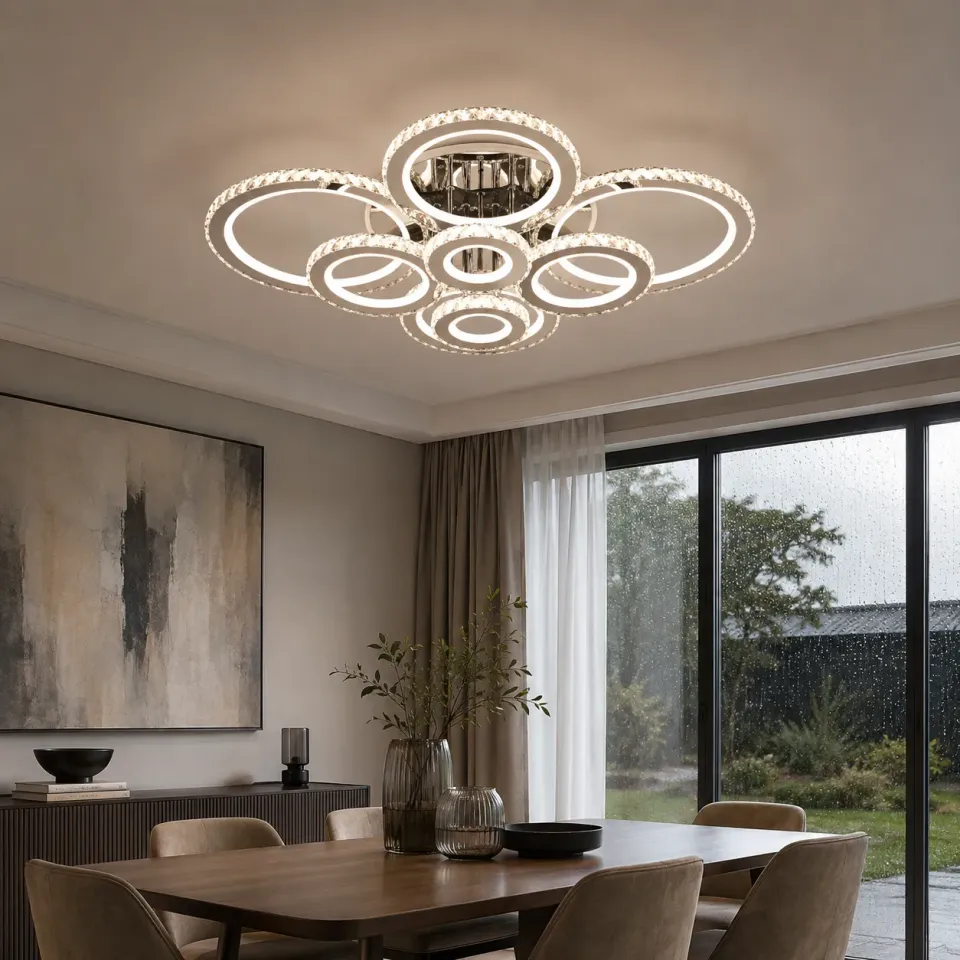 Alessandro Design Nova Rotonda lustra LED 239W RGB crom