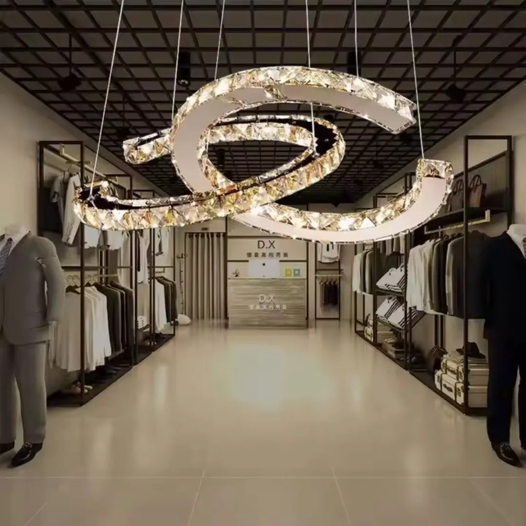 Alessandro Design Prism Antea 57W lustra LED crom 2 cercuri