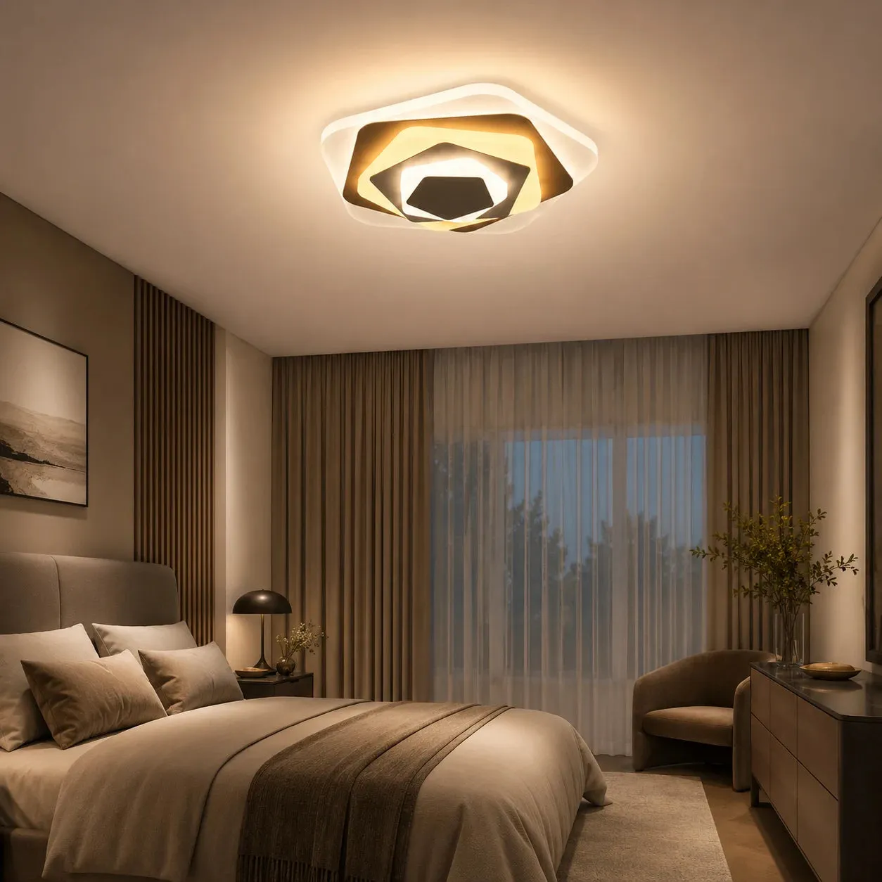 Alessandro Design SIENA 40W lustra LED alba 23cm