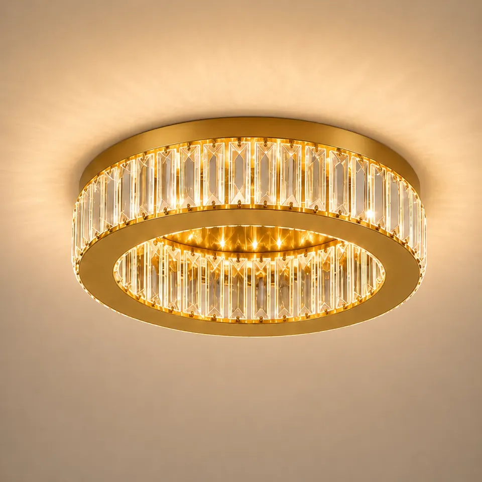 Alessandro Design Vertus 31W lustra LED aurie 50cm dimabila