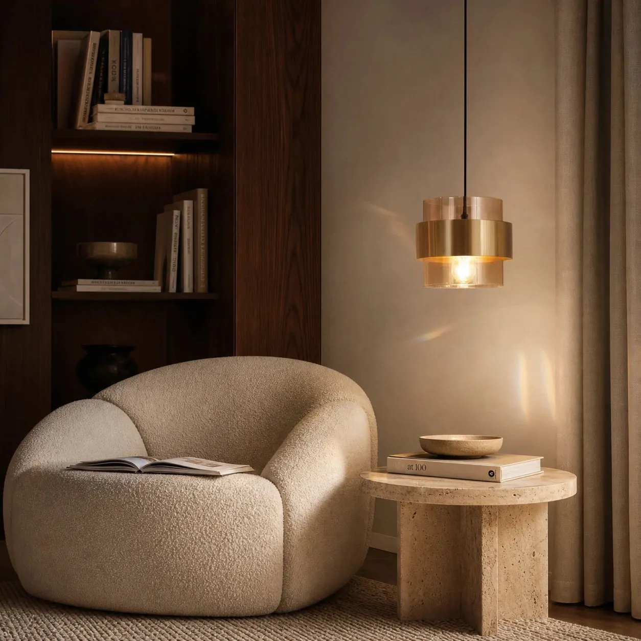 Alessandro Design LC866/1TN candelabru suspendat E27 sticla