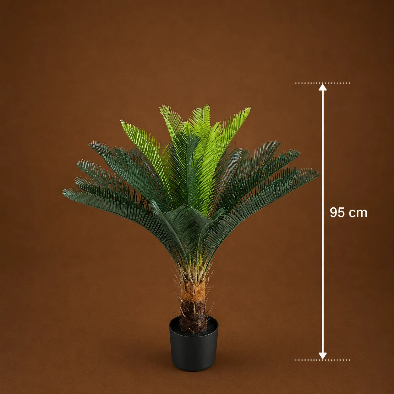 Alessandro Design palmier artificial verde 95cm cu ghiveci 18 frunze