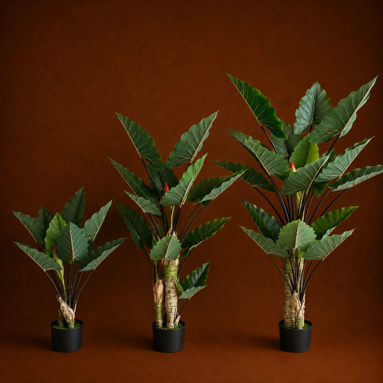 Alessandro Design Alocasia planta artificiala verde 190 cm 2 trunchiuri