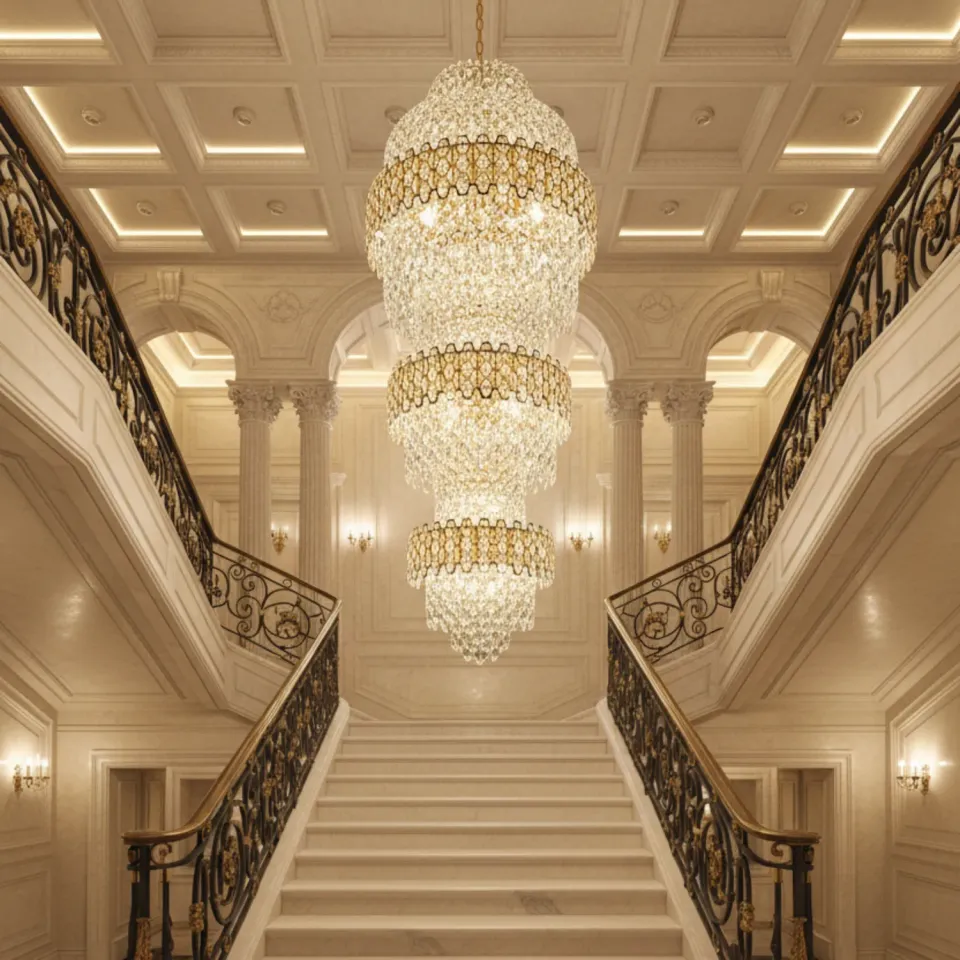 Alessandro Design TRIO Regalis candelabru cristal 63xE14 auriu