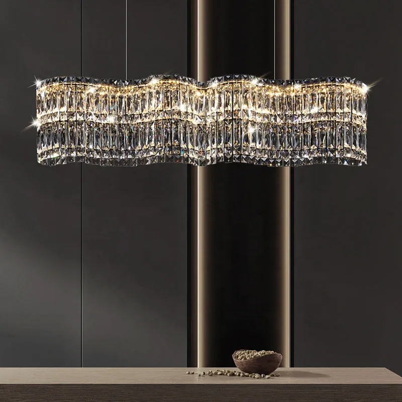 Alessandro Design Imperio Wave candelabru cristal LED 81W 100cm dimabil