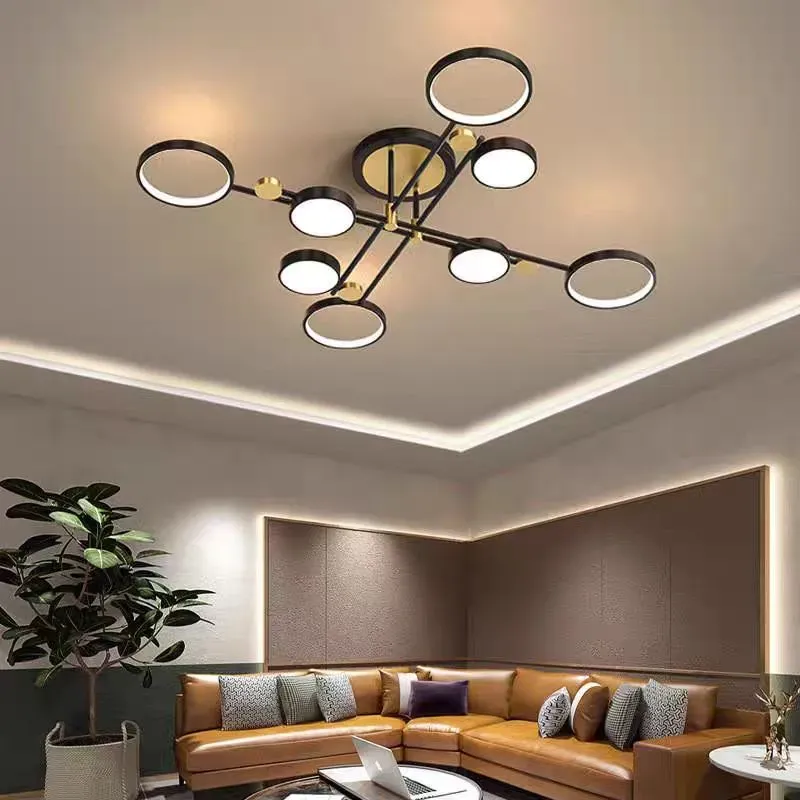 Alessandro Design LT721/8BK+GD candelabru LED negru-auriu