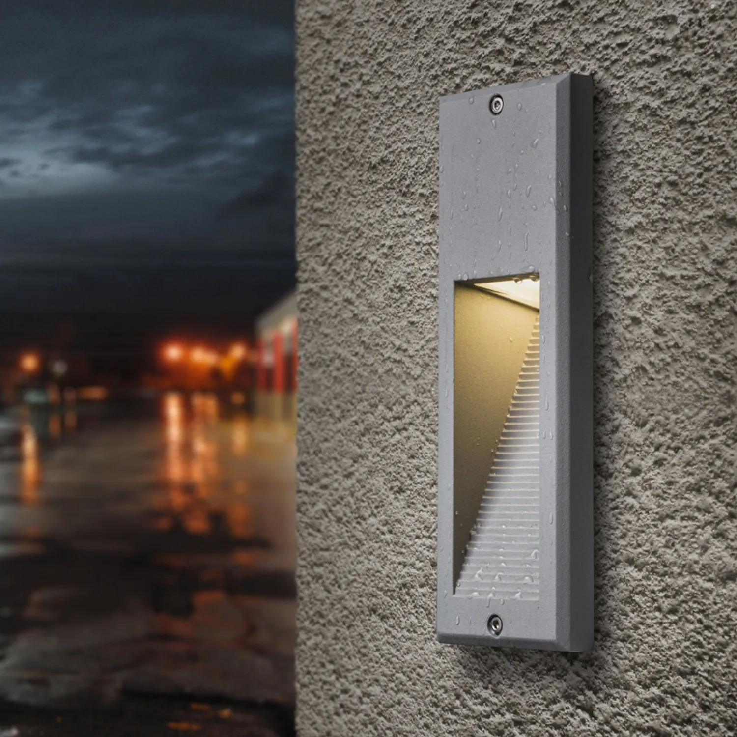 rendl light studio Faca aplica perete exterior gri argintiu