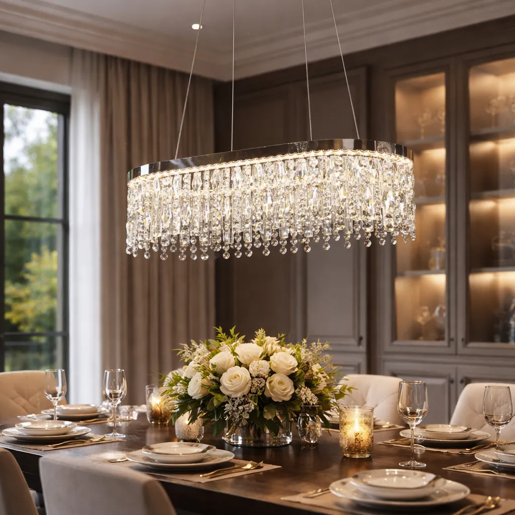 Alessandro Design Royale Imperio candelabru LED 65W argintiu