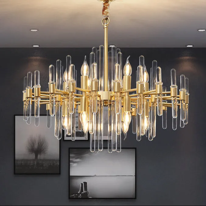 Alessandro Design CC850/620GD candelabru cristal auriu 10xE14