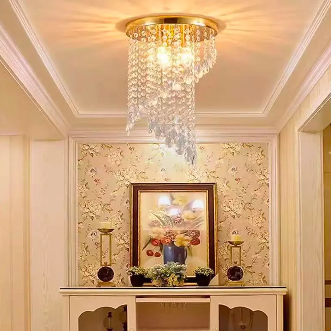 Alessandro Design Linderhof Petito lustra cristal 2xE14 aurie