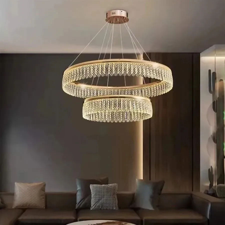 Alessandro Design Zakir 100W candelabru LED auriu cristal