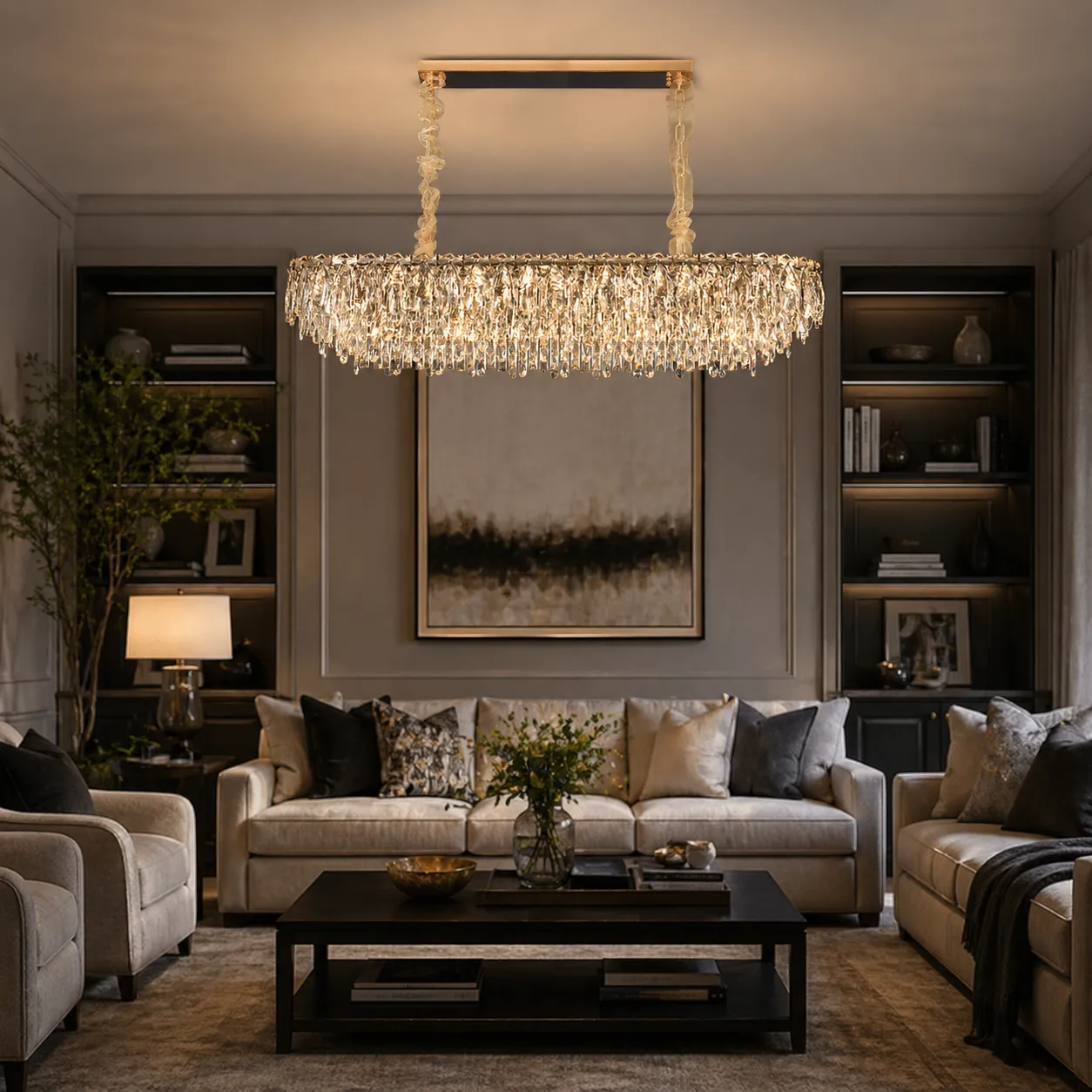 Alessandro Design Orion candelabru cristal 19xE14 auriu