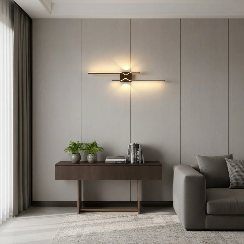 Alessandro Design Feng 19W aplica LED neagra 60cm