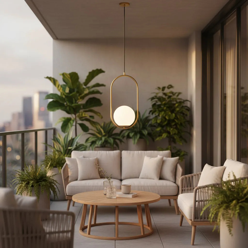 Alessandro Design LOFT Gallery lustra cu bec E27 alb-aurie reglabila
