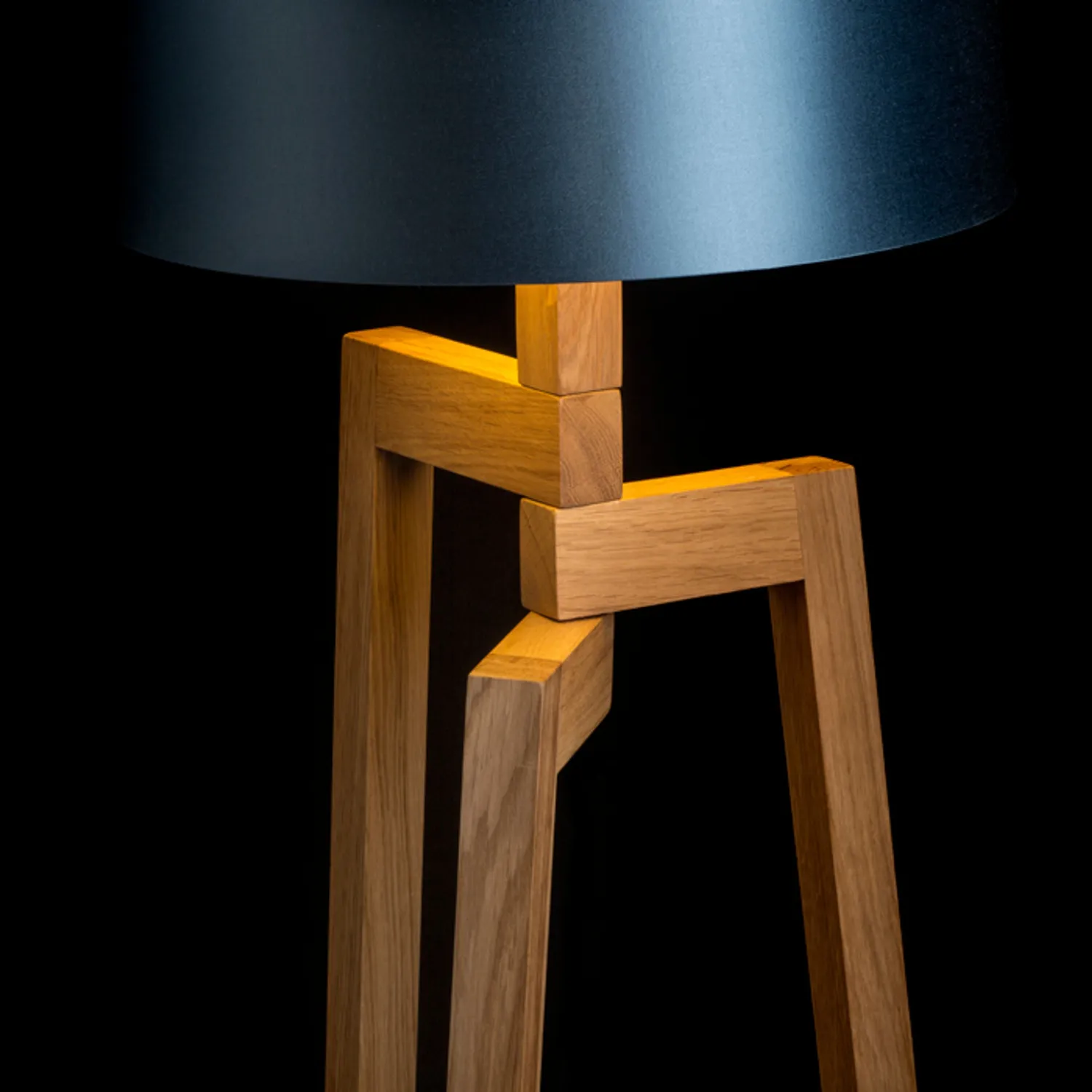 Rendl Light Studio Woody bază lampă masă stejar E27