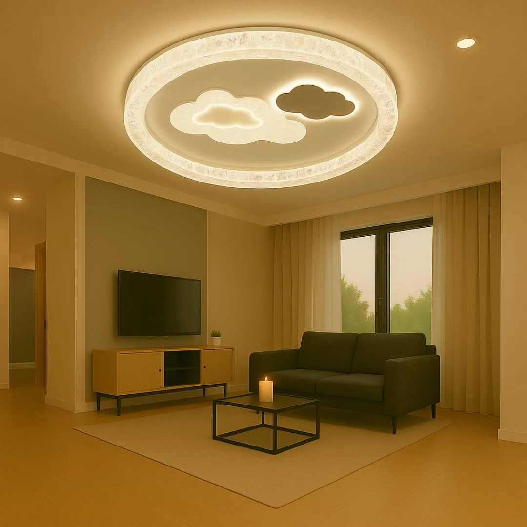 Alessandro Design SKYForma Starry 61W lustra LED neagra cercuri