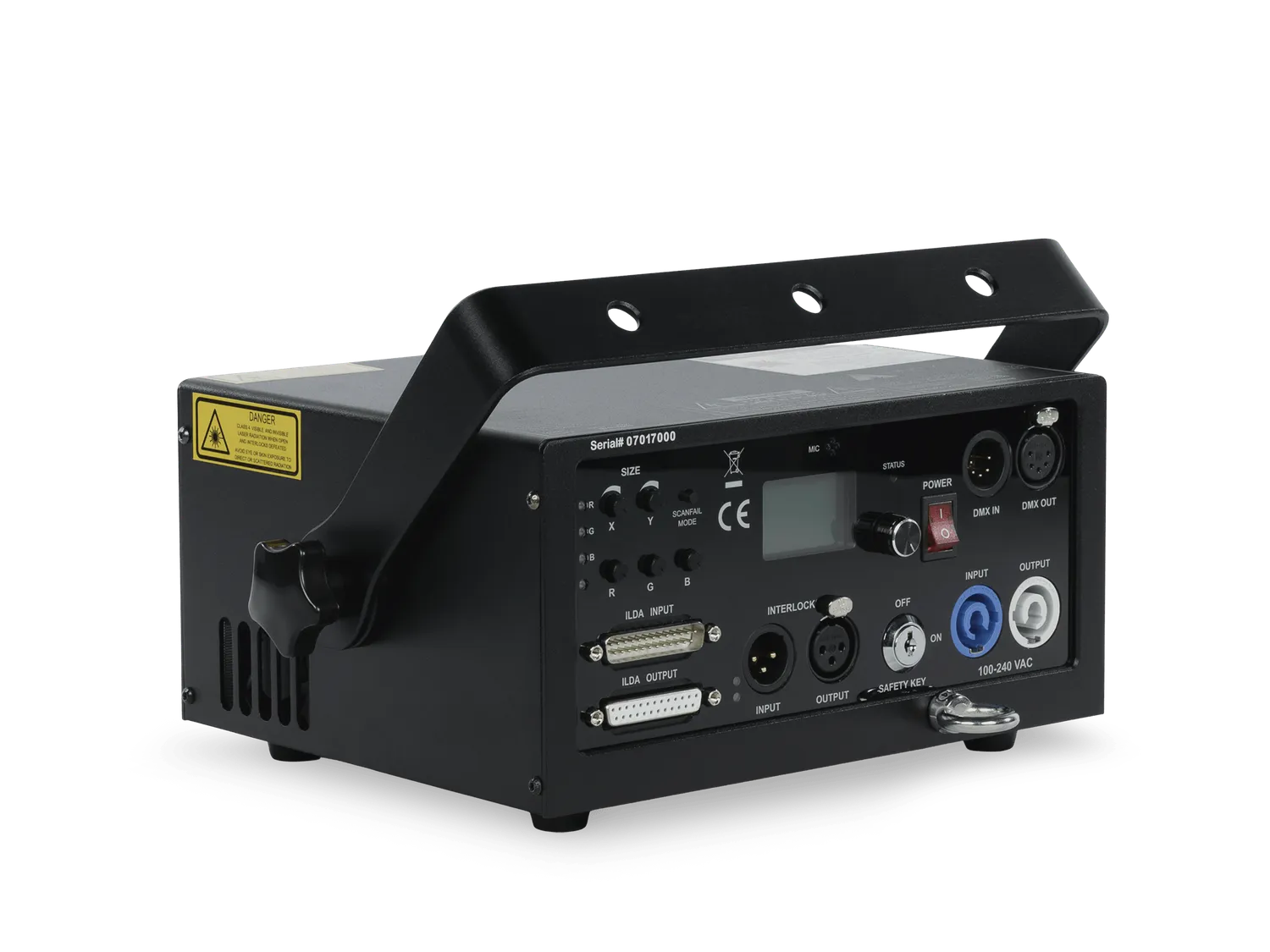 Kvant Unity Raw 1.7 DMX+ILDA proiector laser 1,7W
