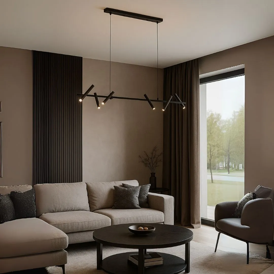 Alessandro Design Harman 23W lustră LED neagră neutră